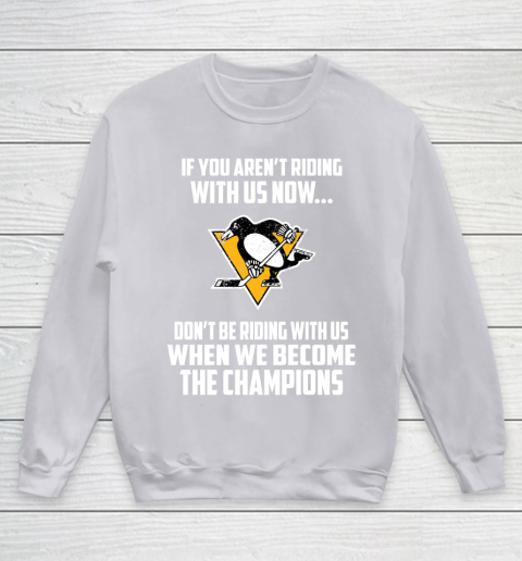 NHL Pittsburgh Penguins Hockey We Become The Champions Youth Sweatshirt 3