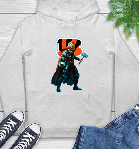 NFL Thor Avengers Endgame Football Cincinnati Bengals Hoodie