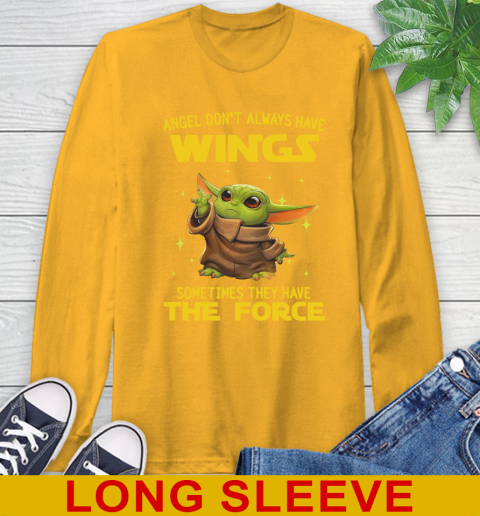 Baby Yoda Angel Don't Always Have Wings They Have The Force Shirt 56