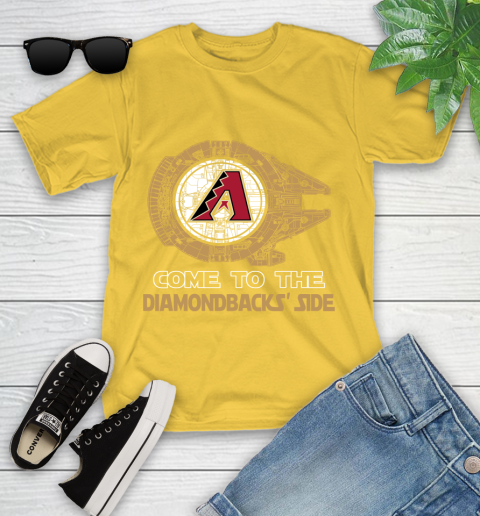 MLB Come To The Arizona Diamondbacks Side Star Wars Baseball Sports Youth T-Shirt 10