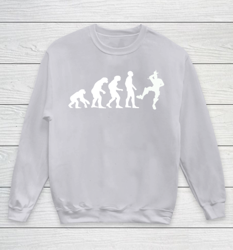 Fortnite Tshirt Human Evolution Take That L Emote Dance Youth Sweatshirt 3