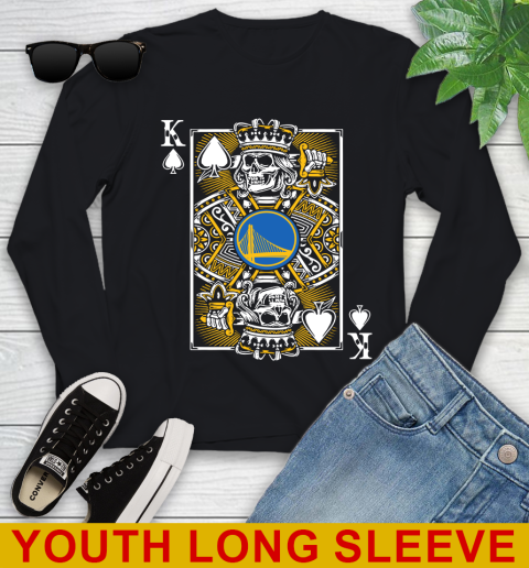 Golden State Warriors NBA Basketball The King Of Spades Death Cards Shirt Youth Long Sleeve