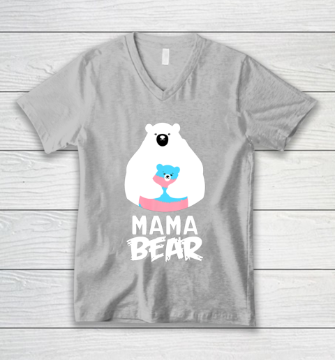 Mama Bear Transgender Shirt LGBT Pride V-Neck T-Shirt 3