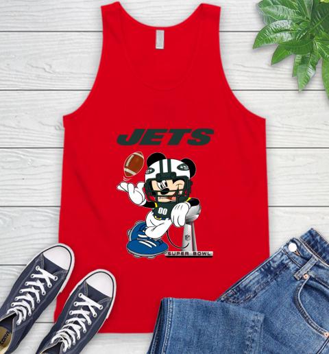 NFL New York Jets Mickey Mouse Disney Super Bowl Football T Shirt Tank Top 6