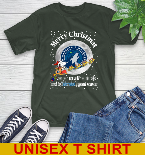 Minnesota Timberwolves Merry Christmas To All And To Timberwolves A Good Season NBA Basketball Sports T-Shirt 6