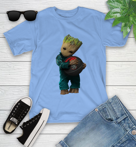 NBA Groot Guardians Of The Galaxy Basketball Sports Toronto Raptors Youth T-Shirt 11