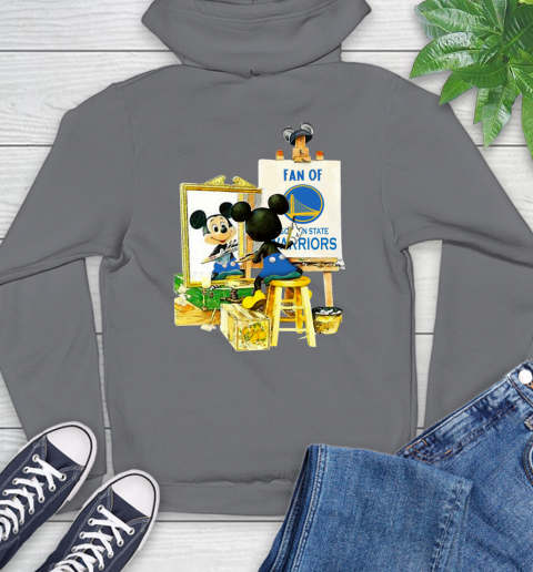 NBA Basketball Golden State Warriors Mickey Drawing Shirt 19