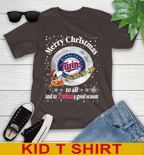 Minnesota Twins Merry Christmas To All And To Twins A Good Season MLB Baseball Sports Youth T-Shirt 6