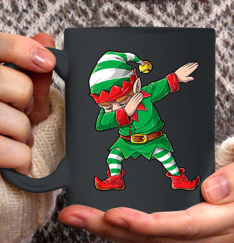 Christmas Dabbing Elf Squad Boys Kids Xmas Family Matching Ceramic Mug 11oz