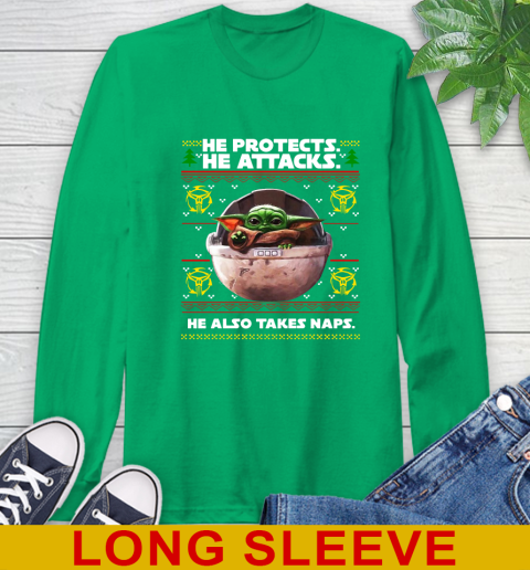 He Protects He Attacks He Also Takes Naps Baby Yoda Shirts 62