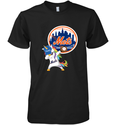 Hip Hop Dabbing Unicorn Flippin Love New York Mets Premium Men's T-Shirt