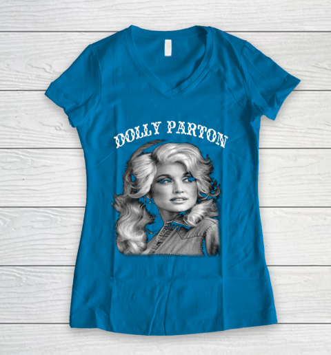 Dolly Parton Classic Vintage Women's V-Neck T-Shirt 5