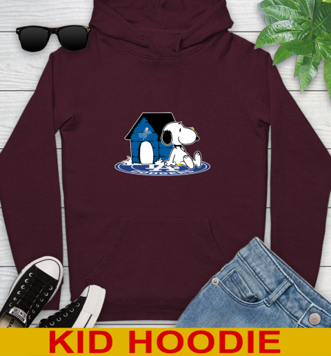 MLB Baseball Los Angeles Dodgers Snoopy The Peanuts Movie Shirt Youth Hoodie 7