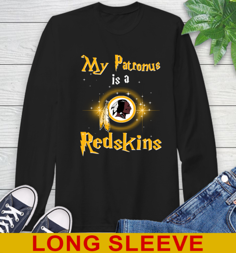 NFL Football Harry Potter My Patronus Is A Washington Redskins Long Sleeve T-Shirt