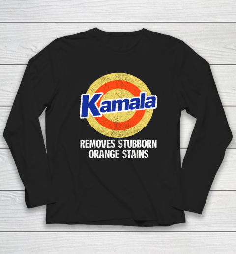 Kamala Removes Stubborn Orange Stains, Kamala Harris 2024 Long Sleeve T-Shirt