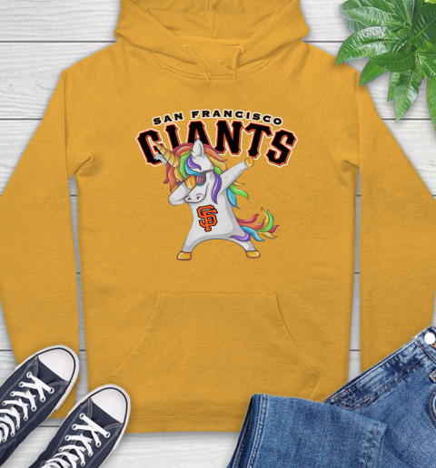 San Francisco Giants MLB Baseball Funny Unicorn Dabbing Sports Hoodie 3