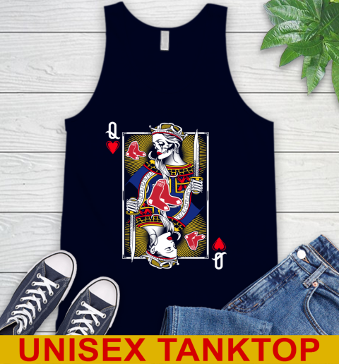MLB Baseball Boston Red Sox The Queen Of Hearts Card Shirt Tank Top 2