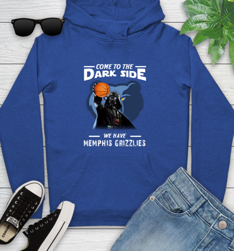 NBA Come To The Dark Side We Have Memphis Grizzlies Star Wars Darth Vader Basketball Youth Hoodie 11