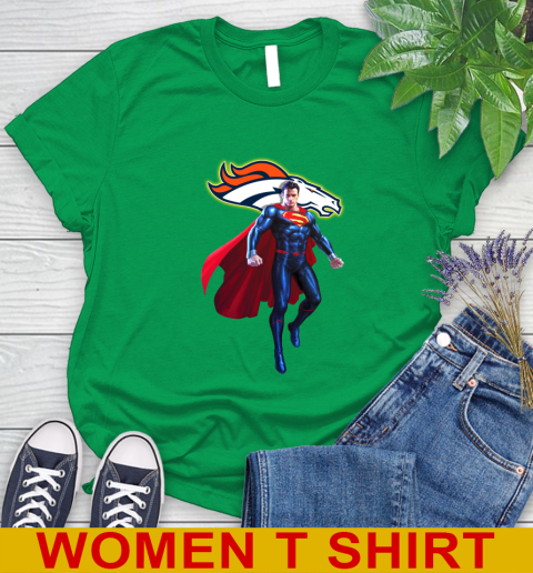 NFL Superman DC Sports Football Denver Broncos Women's T-Shirt 6