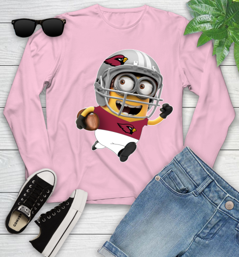 NFL Arizona Cardinals Minions Disney Football Sports Youth Long Sleeve 10