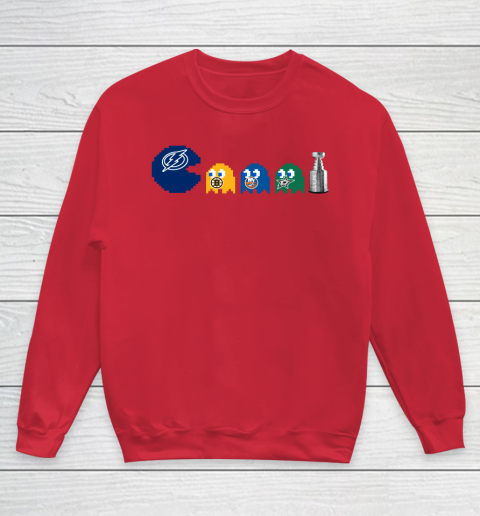 Tampa Bay Lightning x Pacman Create History For Stanley Cup Youth Sweatshirt 9