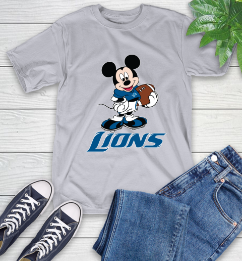 NFL Football Detroit Lions Cheerful Mickey Mouse Shirt T-Shirt 6