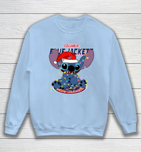 Columbus Blue Jackets NHL Hockey noel stitch Christmas Sweatshirt 4