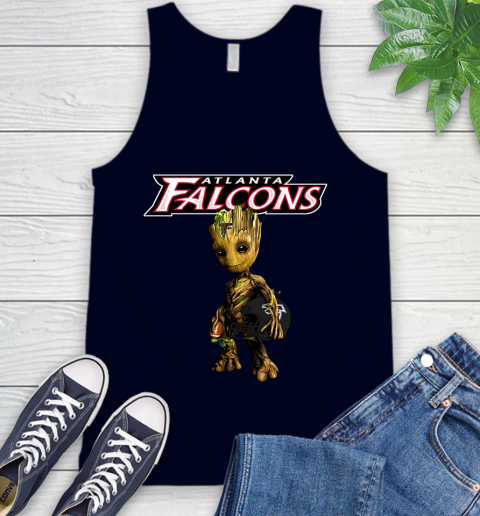 Atlanta Falcons NFL Football Groot Marvel Guardians Of The Galaxy Tank Top 3