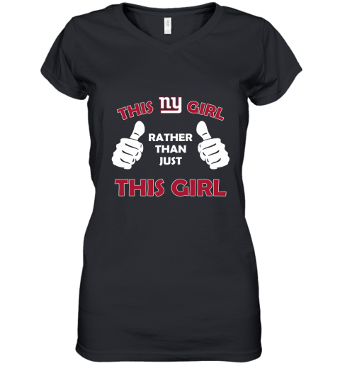 This Ny Girl Rather Than Just This Girl Women's V-Neck T-Shirt