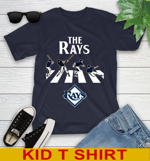 MLB Baseball Tampa Bay Rays The Beatles Rock Band Shirt Youth T-Shirt 2