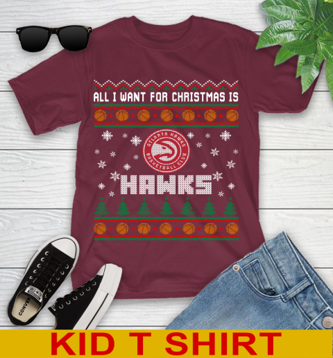 NBA All I Want For Christmas Is Atlanta Hawks Basketball Sports 101
