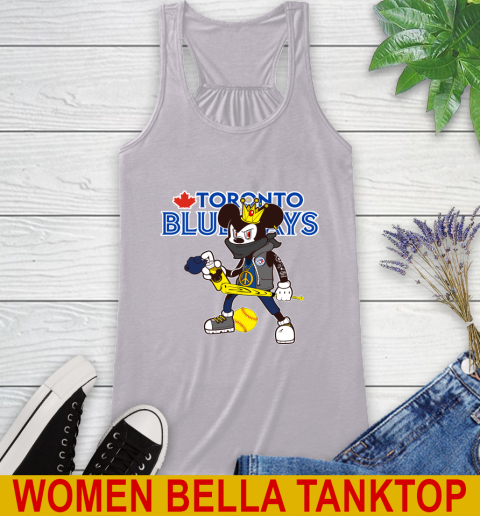 Toronto Blue Jays MLB Baseball Mickey Peace Sign Sports Racerback Tank 5