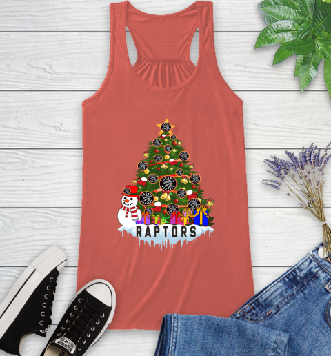 Toronto Raptors Merry Christmas NBA Basketball Sports Racerback Tank 4