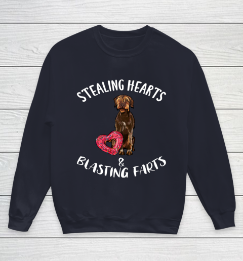 Stealing Hearts Blasting Farts Wirehaired Pointing Griffon Youth Sweatshirt 2