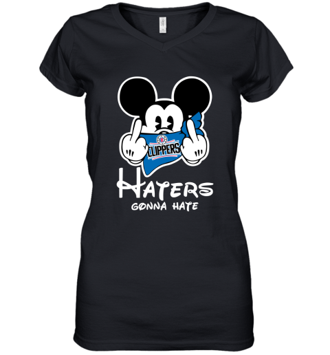 NBA LA Clippers Haters Gonna Hate Mickey Mouse Disney Basketball T