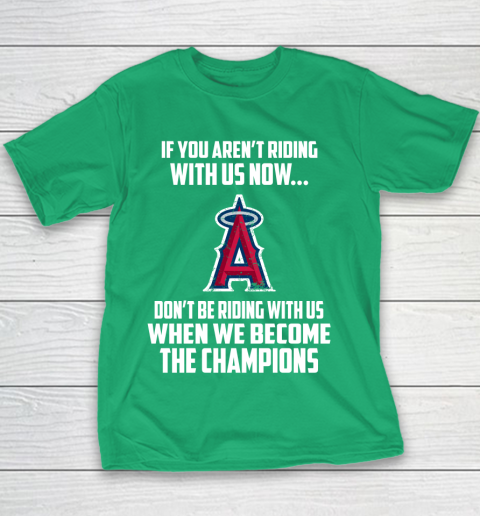 MLB Los Angeles Angels Baseball We Become The Champions Youth T-Shirt 3