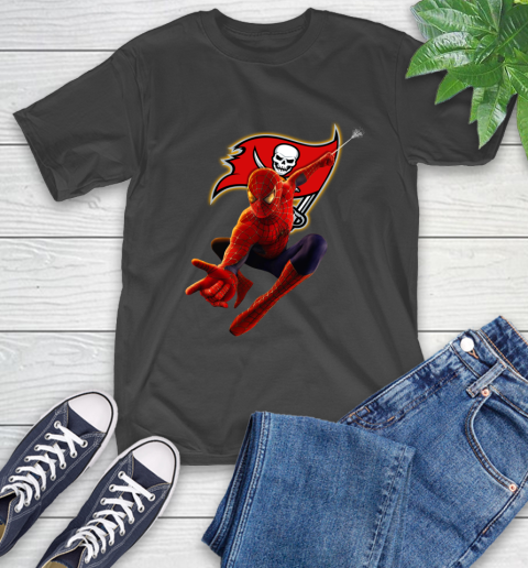 NFL Spider Man Avengers Endgame Football Tampa Bay Buccaneers T-Shirt 2