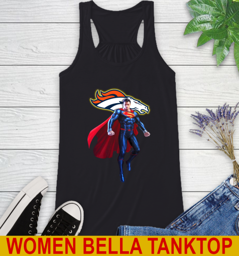 NFL Superman DC Sports Football Denver Broncos Racerback Tank 2