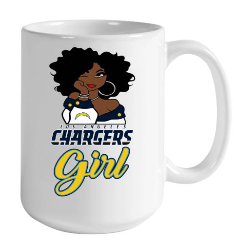 Los Angeles Chargers Girl NFL Color Changing Mug 15oz 2