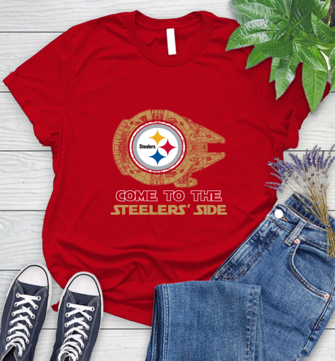 NFL Come To The Pittsburgh Steelers Wars Football Sports Women's T-Shirt 13