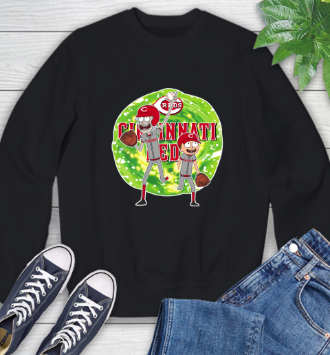 MLB Cincinnati Reds Rick And Morty Baseball Sports Sweatshirt 2