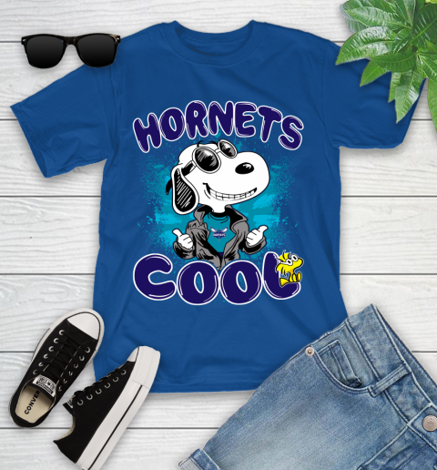 NBA Basketball Charlotte Hornets Cool Snoopy Shirt Youth T-Shirt 10