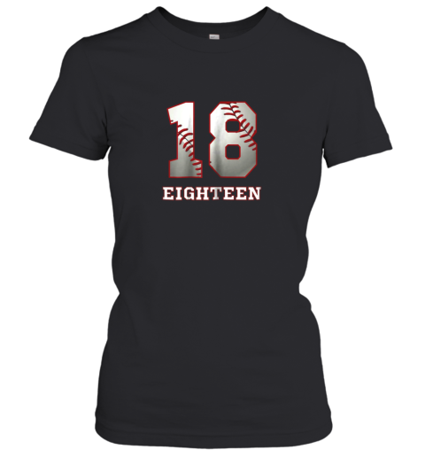 Baseball Number Player No 18 Jersey Women's T-Shirt