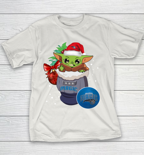 Orlando Magic Christmas Baby Yoda Star Wars Funny Happy NBA Youth T-Shirt 11