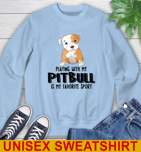 Playing with my pitbull is my favorite sport 30