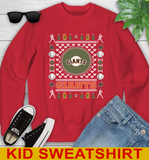 San Francisco Giants Merry Christmas MLB Baseball Loyal Fan Youth Sweatshirt 7