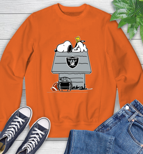 Oakland Raiders NFL Football Snoopy Woodstock The Peanuts Movie Sweatshirt 4