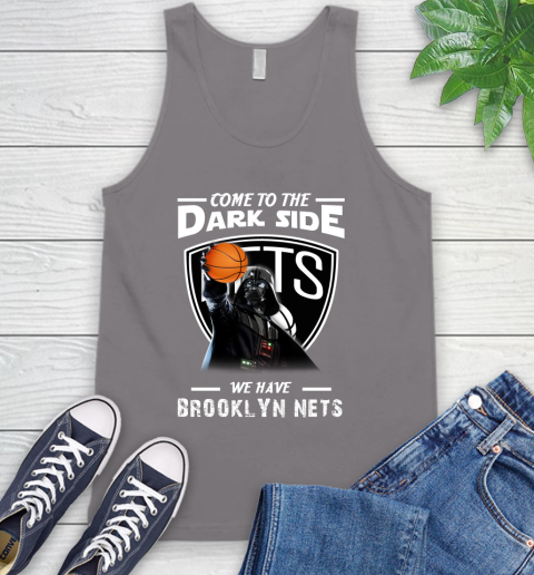 NBA Come To The Dark Side We Have Brooklyn Nets Star Wars Darth Vader Basketball Tank Top 6