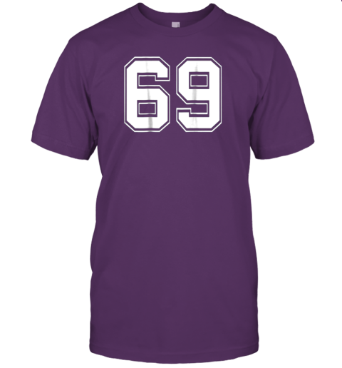 Number 69 Football Baseball Soccer Jersey Uniform Youth T-Shirt 