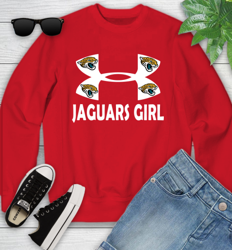 NFL Jacksonville Jaguars Girl Under Armour Football Sports Youth Sweatshirt 8